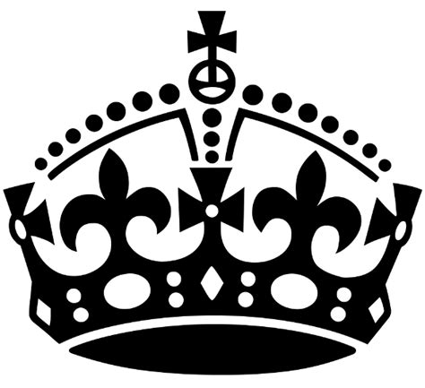 Crown Black And White Gallery For Keep Calm Crown Clipart Black And