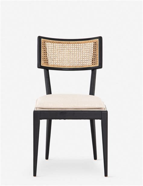 Timeless Details Like Rattan Caning And A Textured Seat Cushion Give