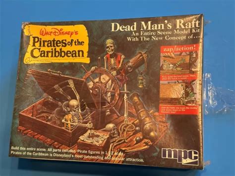 1972 Mpc Pirates Of Caribbean Dead Mans Raft Sealed Skeleton Model