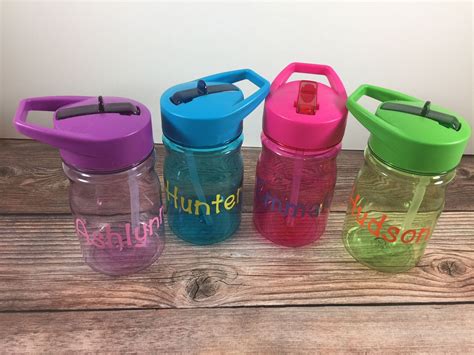 Custom Water Bottlecup With Lidcup With Strawtravel Cupkids Water