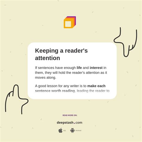 Keeping A Readers Attention Deepstash
