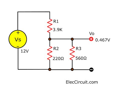 Learn Voltage Divider Circuit Works With Rule And Calculating Eleccircuit