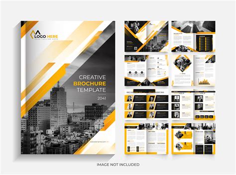 16 Page Corporate Brochure Template Design On Behance