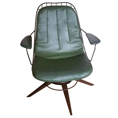 Homecrest patio furniture home decorations. Vintage Olive Green Homecrest Wire Swivel Chair | Chairish