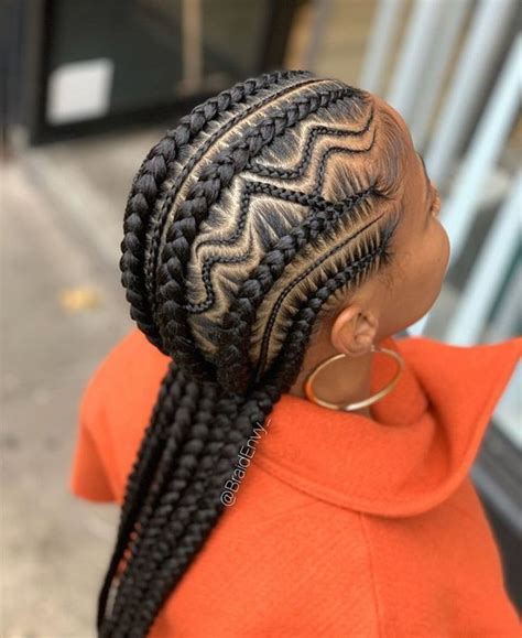 Loving The Zig Zag 😍😍 Amourjah Feed In Braids Hairstyles African
