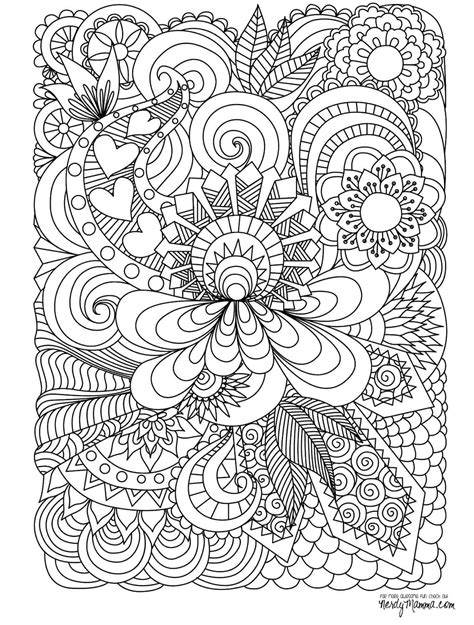Coloring Pages Printable Free For Adults Intricate Coloring Pages For