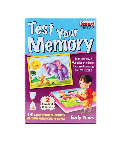 Smart Test Your Memory 15 Pieces Activity Kits Buy Smart Test Your