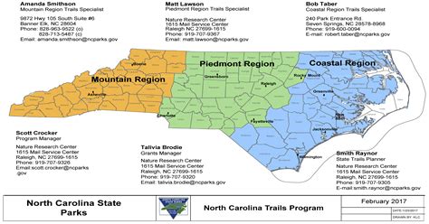 Nc State Parks Map United States Map