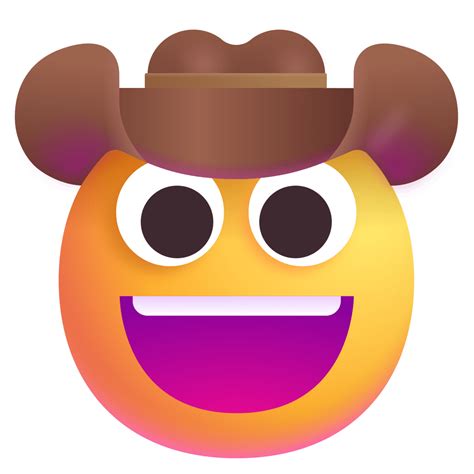 Cowboy Hat Face D Icon Fluentui Emoji D Iconpack Microsoft