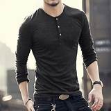 Mens Henley Fashion Images