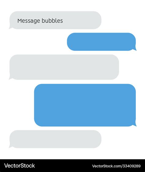 Message Bubble Chat Conversation Box Text Sms Vector Image