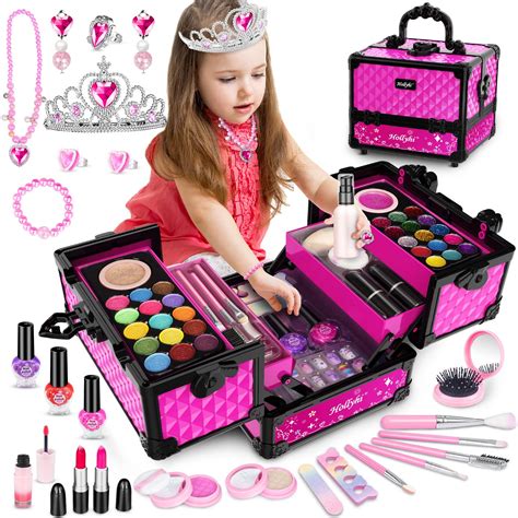 Buy Hollyhi 62 Pcs Kids Makeup Kit For Girl Washable Play Makeup Toys