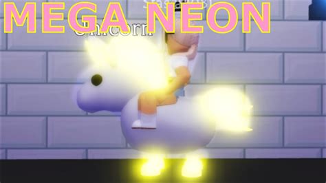 Mega Neon Unicorn Adopt Me Youtube