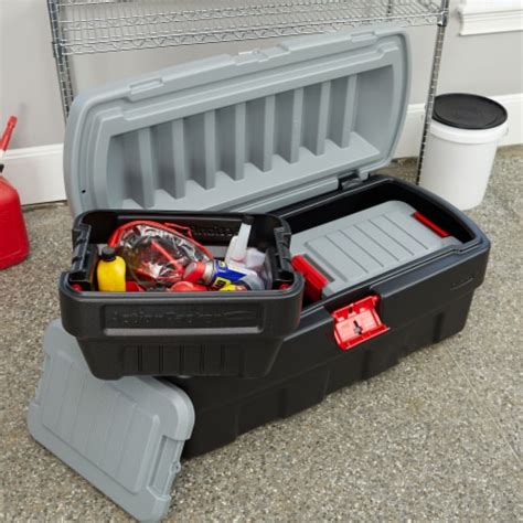Rubbermaid 48 And 8 Gallons Action Packer Lockable Latch Storage Box Tote