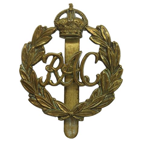 Royal Armoured Corps Rac Cap Badge Kings Crown 1st Pattern