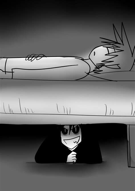 hiding under the bed by vey kun on deviantart