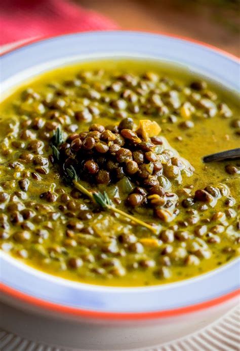 Green Lentil Soup With Coconut Milk And Indian Spices A Beautiful