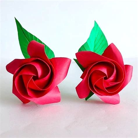 2 New Version Origami Roses Paper Flowers Valentine T Wedding