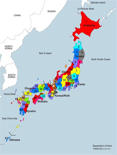 Most people in japan live on the coastal plains, and the mountainous regions are sparsely populated. Japan Map Political Regional | Maps of Asia Regional Political City