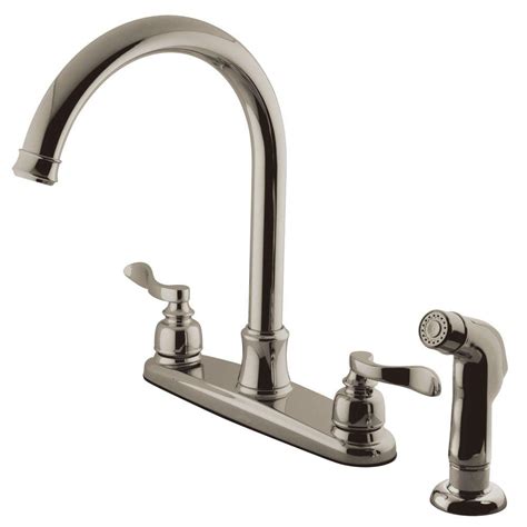 Kitchen designers always pick faucets and fixtures alike. Kingston Brass Designer 2-Handle Standard Kitchen Faucet ...