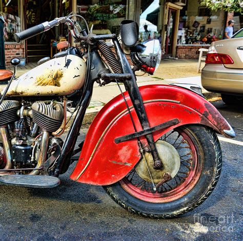 Vintage Indian Motorcycle Live To Ride Photograph By Paul Ward