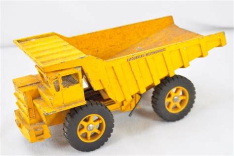 Vintage Die Cast Letourneau Westinghouse Dump Truck Toy Marked Ertl Co