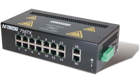 Red Lion N Tron 716tx Hv 16 Port Managed Industrial Ethernet Switch