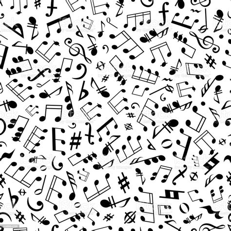 In music, texture is the way the melodic, rhythmic, and harmonic materials are combined in a composition (benward & saker 2003, 131), thus determining the in musical terms, particularly in the fields of music history and music analysis, some common terms for different types of texture are Seamless Music Notes And Marks Background Pattern Stock Illustration - Download Image Now - iStock