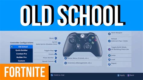 Fortnite How To Set Up Old School Combat Controls On Xbox One Xbox