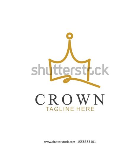 Modern Crown Logo Template Crown Icon Stock Vector Royalty Free