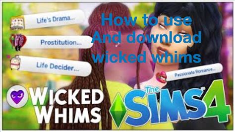 How To Install Wicked Whims Mod For Sims 4 2021 Youtube Images And