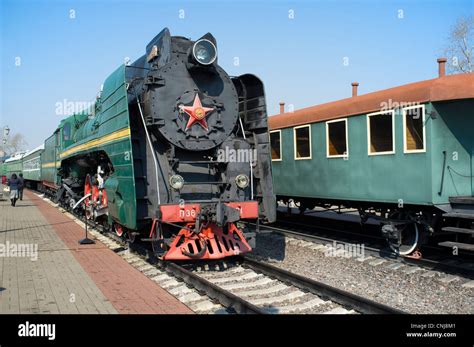Russian Steam Locomotive P36 0001 Built In 1950 Stock Photo Alamy