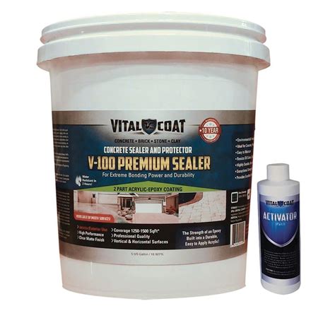 Discover what makes our epoxy sealants so exceptional and browse our selection of products below. UPC 867960000118 - Vital Coat V-100 Premium 5 Gal. Water ...