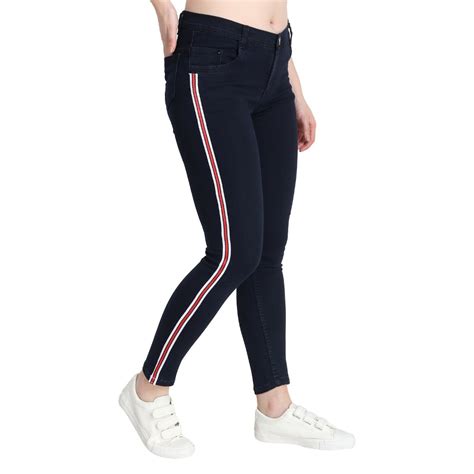 Zxn Clothing Women Premium Stretchable Slim Fit Side Strips Denim Jeans At Rs 300piece Women