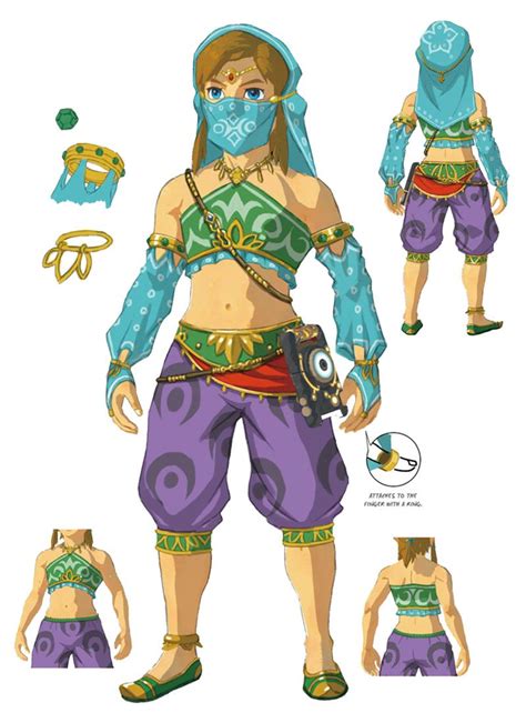 Link Gerudo Set Art The Legend Of Zelda Breath Of The Wild Art