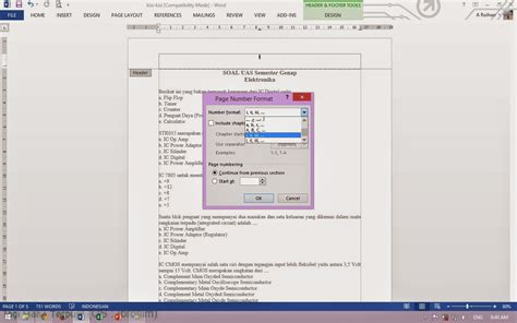 Check spelling or type a new query. Technology Education and Tutorials: Membuat Page Number ...