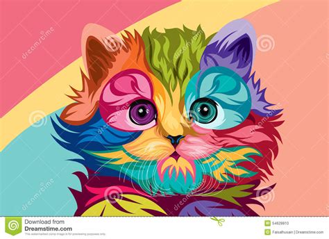 Cat Vector Lowpoly Stock Vector Image 54628810