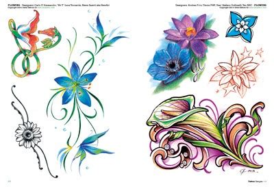 Idee per tatuaggi old school, tattoo fiori e rose colorati con colori forti e vivaci. Fiori Tattoo 3