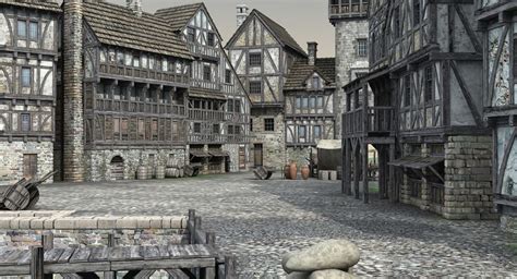Medieval Port 3d Miljö