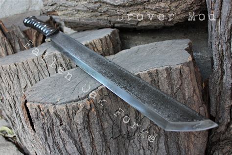 Handcrafted Fallen Oak Forge Fof Drover Mod Full Tang Two Handed