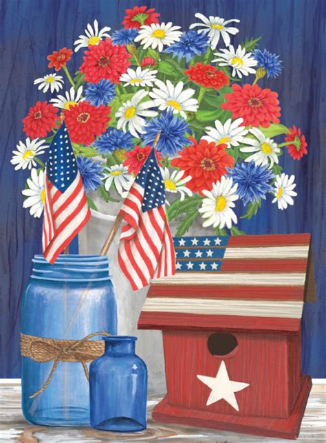 red white and blue by mary lou troutman 40 50 cm approx 16 x 20 in