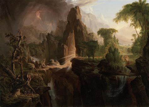 Expulsion From The Garden Of Eden Painting By Thomas Cole Fine Art