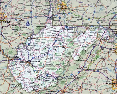 Salon Gründlich Wolle West Virginia State Map Stark Erreichen Schurke