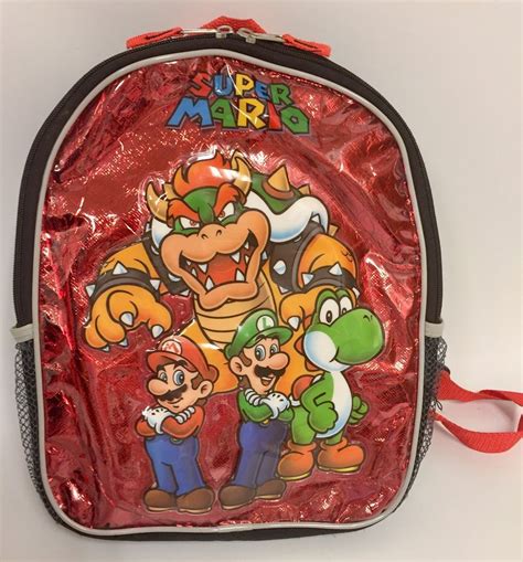 Nintendo Super Mario Brothers Backpack Mario Luigi Bowser School Bag
