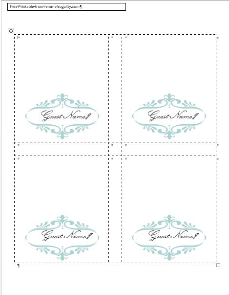 You may optionally upload a spreadsheet containing your guestlist and we will generate a word document that you can print. How to Make Your Own Place Cards for Free with Word and PicMonkey---Or Just Use My Template ...