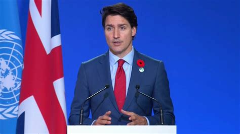 Watch Pm Trudeaus Speech At The Cop26 Climate Summit Youtube