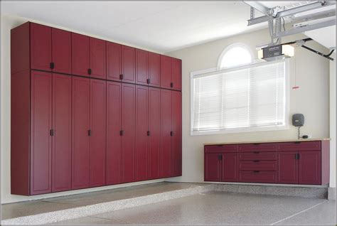 Plywood to the back of the cabinet. Garage Cabinets Plans Plywood | Garage cabinets, Garage ...