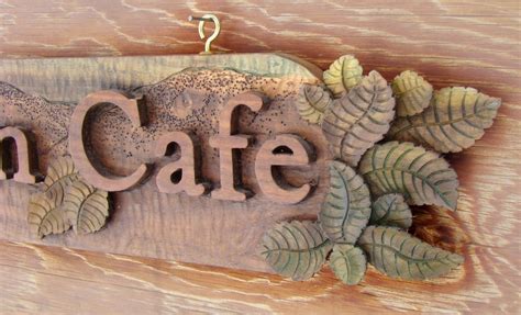 Handmade Customized Hand Carved Wooden Sign By Boot Wood Artisan