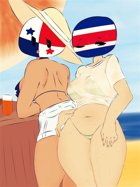 Rule 34 2girls Bikini Bikini Bottom Breasts Costa Rica Countryhumans