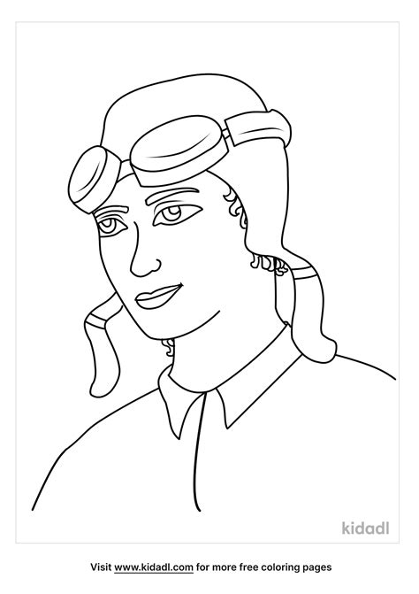 27 Amelia Earhart Coloring Pages Fionedarcee